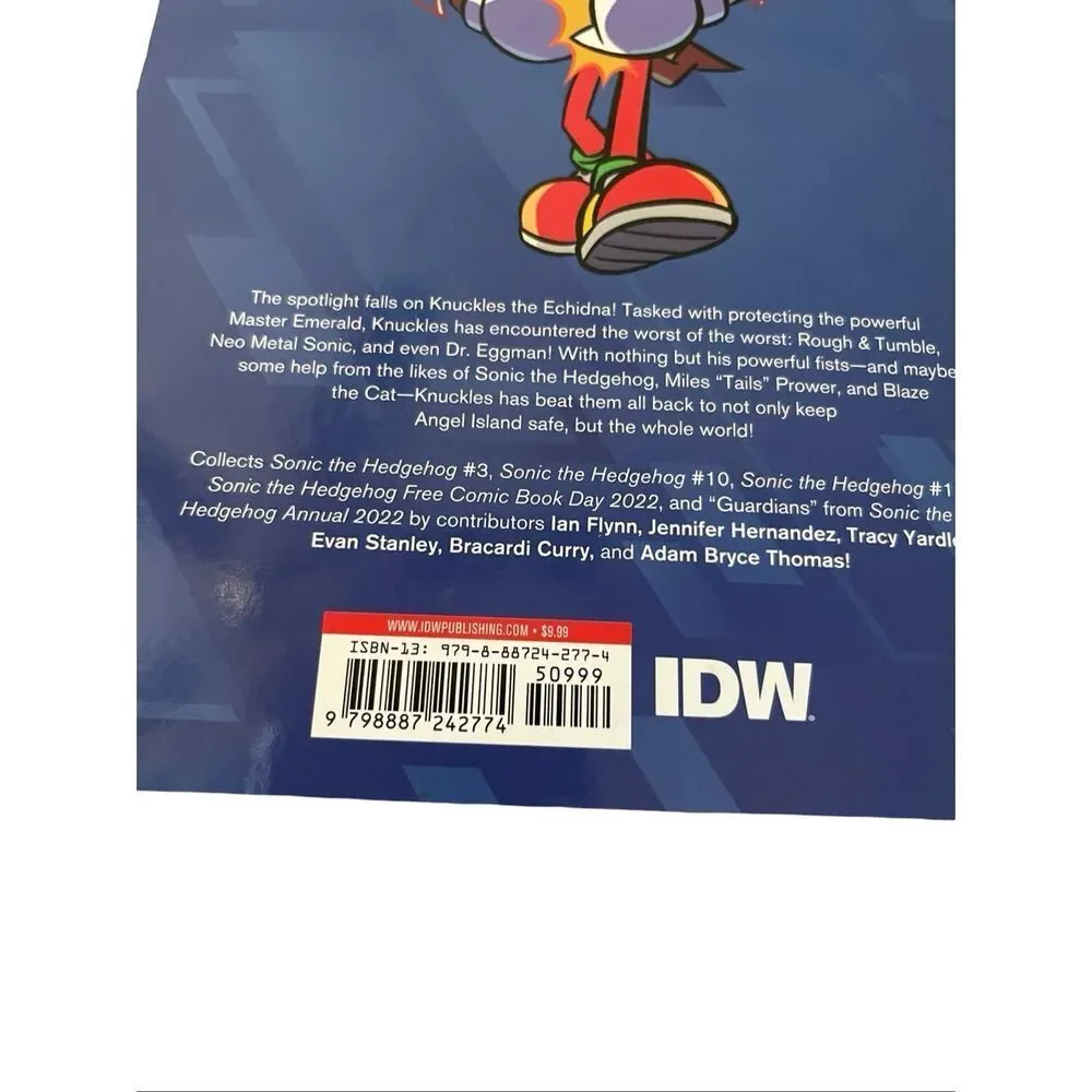IDW Publishing Sonic the Hedgehog Knuckles Greatest Hits Paperback Book